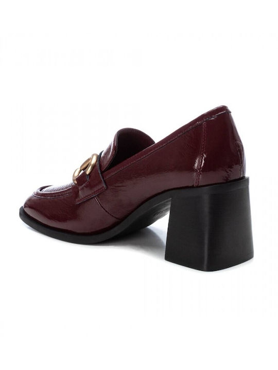 Carmela Footwear Leather Burgundy Medium Heels