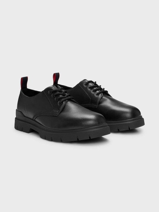 Hugo Men's Leather Casual Shoes Black