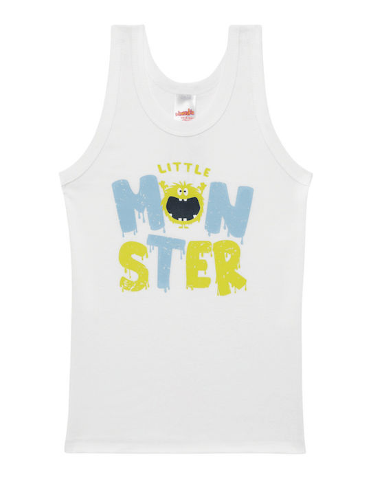 Minerva Little Monster Kids' Undershirt Tank Top White