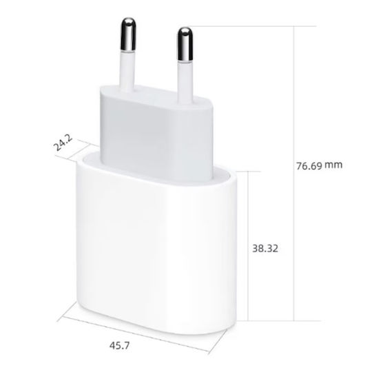 Ladegerät ohne Kabel mit USB-C Anschluss 20W Weißs (D&K Wonder)