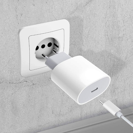 Ladegerät ohne Kabel mit USB-C Anschluss 20W Weißs (D&K Wonder)