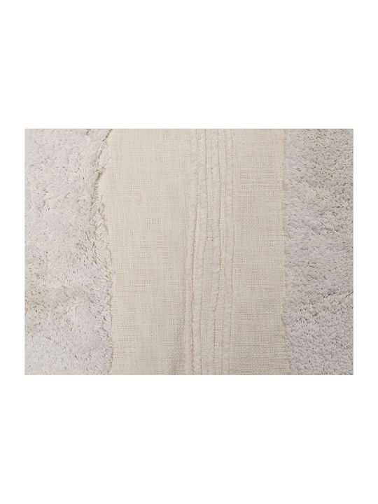 Beliani Ριχτάρι Πολυθρόνας Ζακάρ 130x180εκ. White