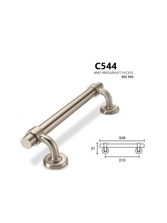 Conset Handgriff Vordertür C544 268mm Nickel