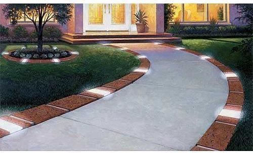 Decorative Border Brick Effect 2 X Solar Led Lamps Set 10 Pcs 2.1 M