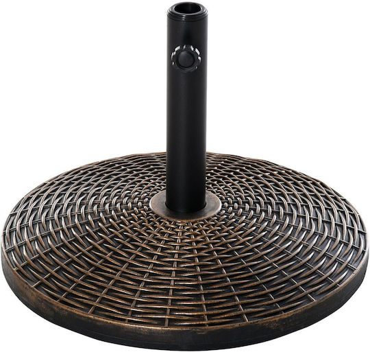 Stand de umbrelă din Ciment cu Regulator Brown 53x35.5cm