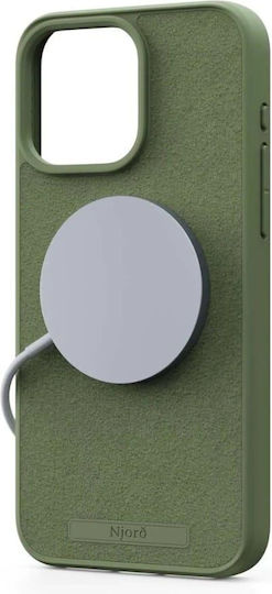 Njord Suede Back Cover Πλαστικό 2mm Χακί (iPhone 15 Pro Max)