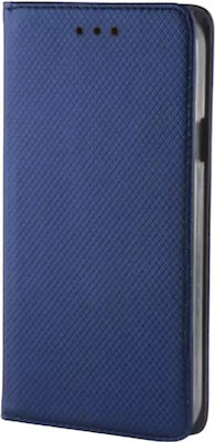 Smart Magnet Back Cover Navy Μπλε (Moto E13)