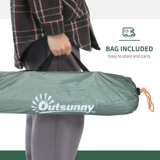 Cort De Camping Igloo Verde Pentru 2 Persoane 206x185x120cm