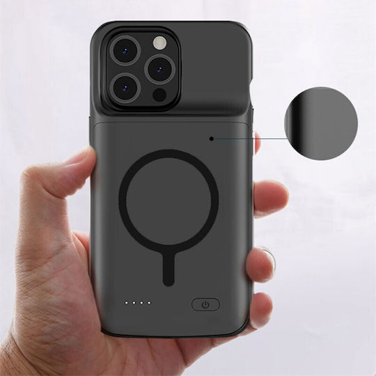Tech-Protect Powercase Back Cover Silicone / Plastic Black (iPhone 16)