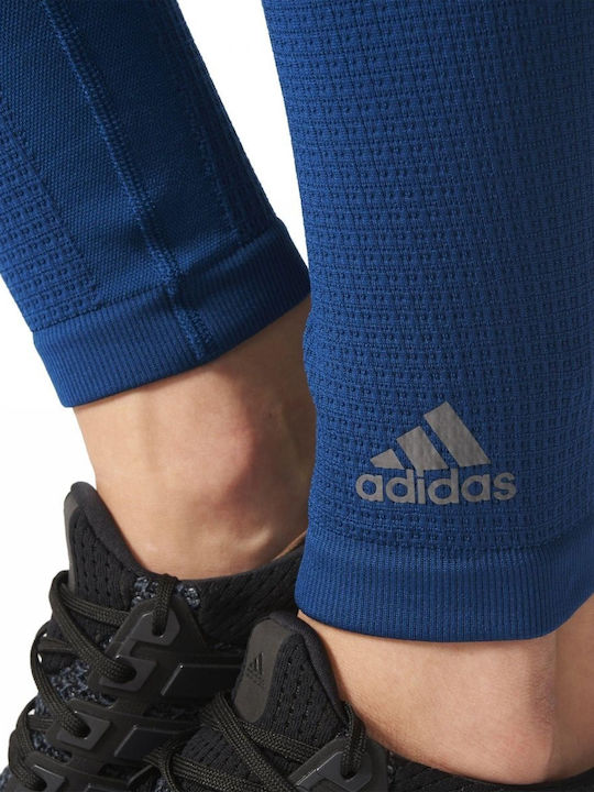 Adidas Seamless Running Γυναικείο Κολάν Μπλε