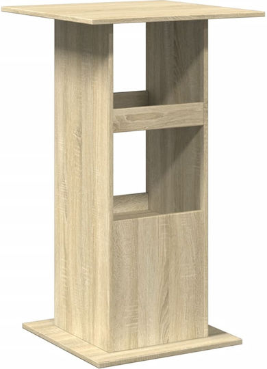 vidaXL Sonoma Brown Wooden Square Bar Table 60x60x102 cm