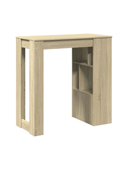 Table Bar Wooden Oak 102x50x103.5cm
