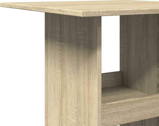 vidaXL Sonoma Brown Wooden Square Bar Table 60x60x102 cm