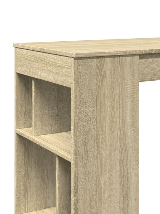 Table Bar Wooden Oak 102x50x103.5cm