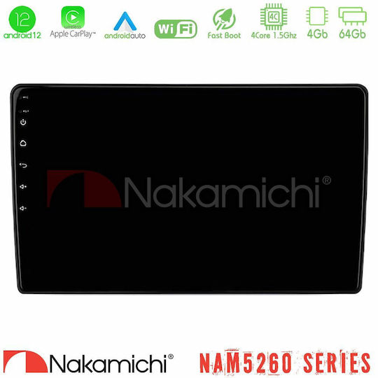 Nakamichi Car Audio System for Renault Kadjar 2022-2023 (Bluetooth/USB/AUX/WiFi/GPS/Apple-Carplay/Android-Auto) with Touch Screen 9"