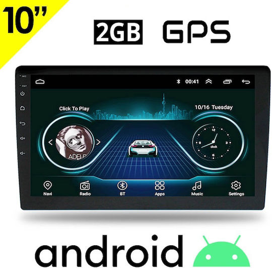 Auto-Audiosystem (Bluetooth/USB/WiFi/GPS/Apple-Carplay/Android-Auto) mit Touchscreen 10.1"