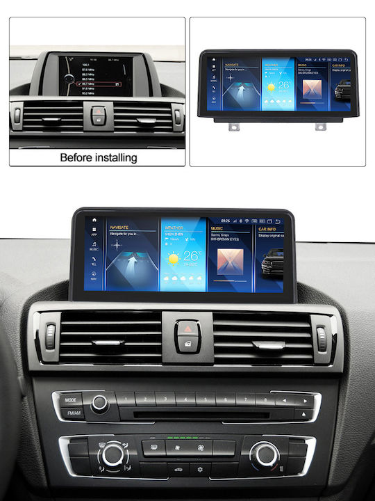 Carmedia Car Audio System 2DIN (Bluetooth/USB/AUX/WiFi/GPS/Apple-Carplay/Android-Auto) with Touch Screen 12.5"