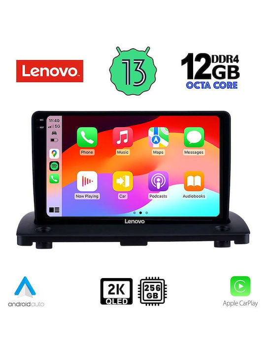 Lenovo Auto-Audiosystem für BMW X1 / X3 / X4 Volvo XC 90 2002-2014 (Bluetooth/USB/AUX/WiFi/GPS/Apple-Carplay/Android-Auto) mit Touchscreen 9"