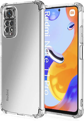 Techsuit Shockproof Clear Back Cover Σιλικόνης Διάφανο (Redmi Note 11 Pro)