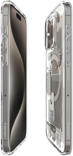 Spigen Ultra Hybrid MagFit Back Cover Πλαστικό 2mm Zero One Natural Titanium (iPhone 15 Pro Max)