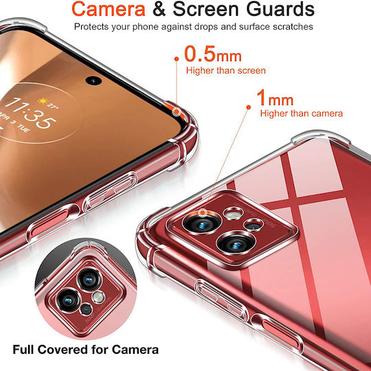 Techsuit Techsuit Back Cover Silicon Transparent (Moto G32)