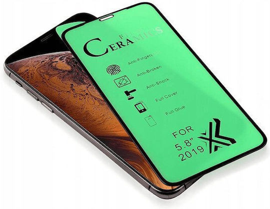 Premium Ceramic Full Face Tempered Glass Μαύρο (Galaxy S20 Ultra)