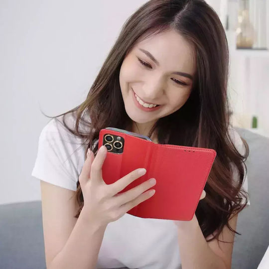 Smart Magnet Book Silicone Red (Xiaomi 13 Lite)