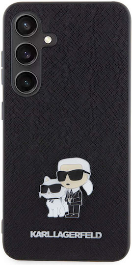 Karl Lagerfeld Saffiano Karl Задна корица Пластмаса / Кожа Черен (Galaxy S24)