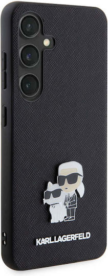 Karl Lagerfeld Saffiano Karl Задна корица Пластмаса / Кожа Черен (Galaxy S24)