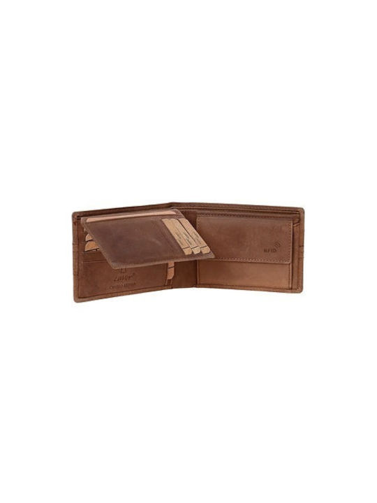 Lavor Men's Leather Wallet with RFID Hunter