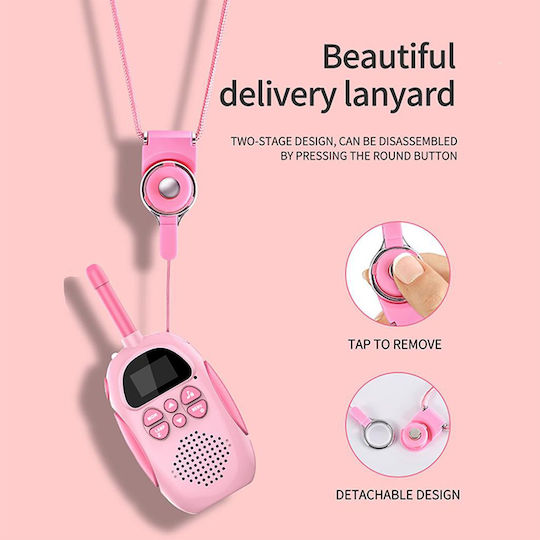 Walkie Talkie Kdc-0005 Pink Blue