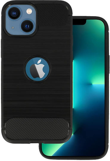 Powertech Carbon Back Cover Σιλικόνης Μαύρο (iPhone 13)