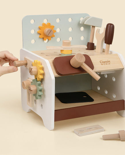 Classic World Mini Workbench από Ξύλο για 3+ Ετών 29τμχ