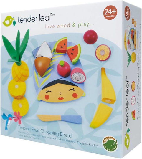 Tender Leaf Toys Дъска За Рязане С Тропически Плодове От Дърво За 3+ Години