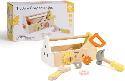 Classic World Kinder-Tool aus Holz für 3+ Jahre 18 Stück