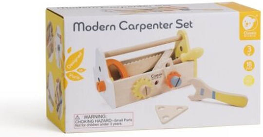 Classic World Kinder-Tool aus Holz für 3+ Jahre 18 Stück