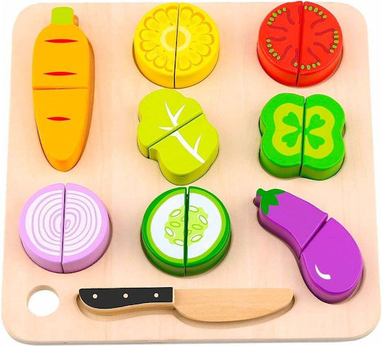 Tooky Toys Παιχνίδι Φρούτα & Λαχανικά από Ξύλο για 2+ Ετών 20τμχ