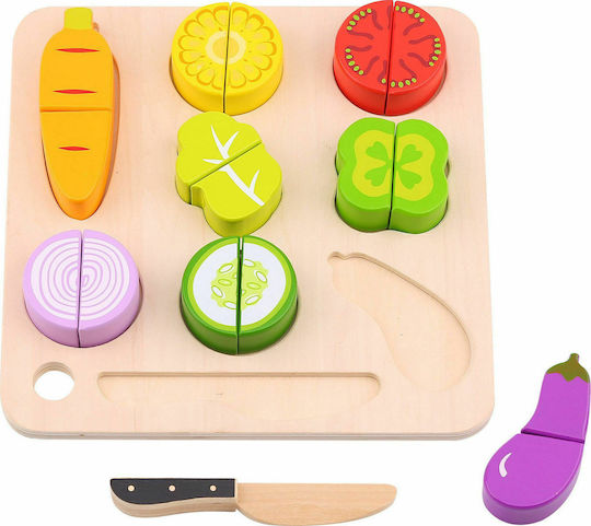Tooky Toys Παιχνίδι Φρούτα & Λαχανικά από Ξύλο για 2+ Ετών 20τμχ