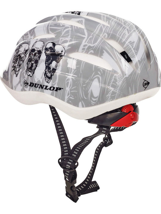 Dunlop Kids' Bike and Scooter Helmet Gray Skull