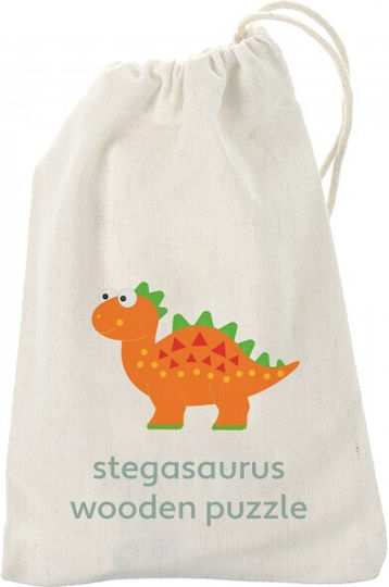 Παιδικό Puzzle Stegosaurus Orange 4pcs Orange Tree Toys