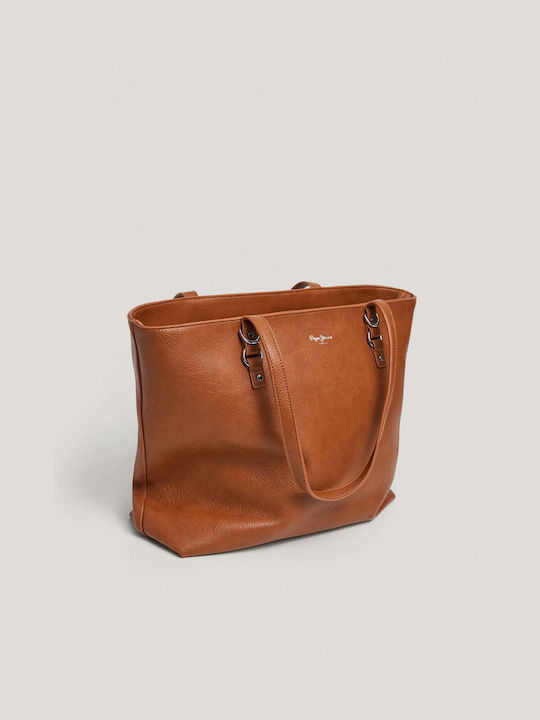 Pepe Jeans Damen Tasche Tote Hand Tabac Braun