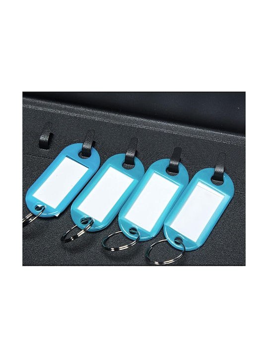 Basi SK 80 Wall-Mounted Combination Key Holder Metallic with Combination Dial 28 Hooks 25x22x8cm