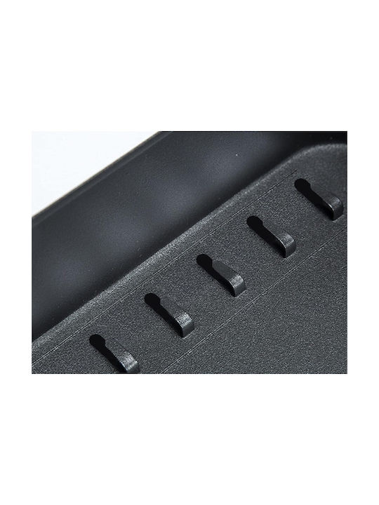 Basi SK 80 Wall-Mounted Combination Key Holder Metallic with Combination Dial 28 Hooks 25x22x8cm