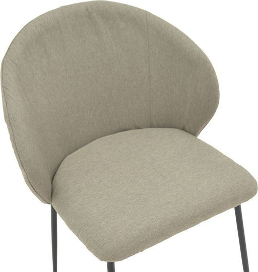 Olympian Столички Трапезария с платнена облицовка Grey-beige 1бр 50x55x83бр