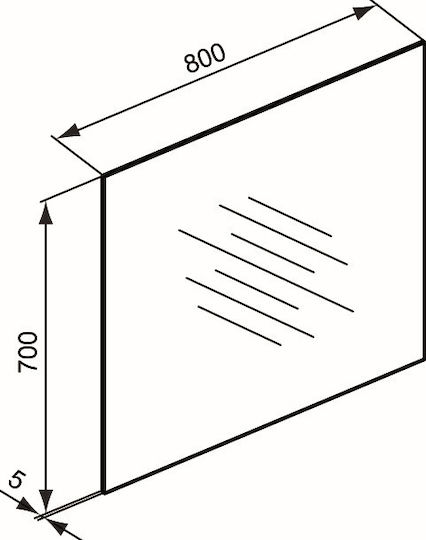 Ideal Standard E6543BH Καθρέπτης 80x70cm