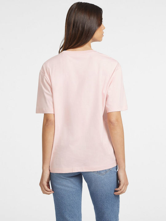 Guess Femeie Supradimensionat Tricou Pink