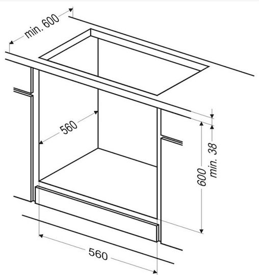 Amica Einbauofen 65Es B59.5cm.