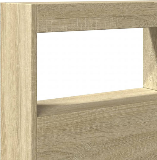 vidaXL Wooden Beige Bed Headboard