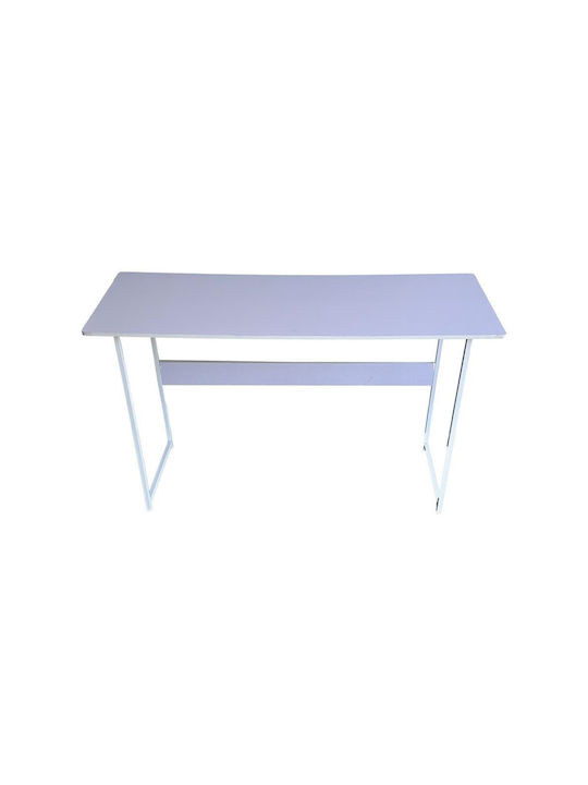 Schreibtisch Holz Lilac / White mit Metallbeinen 120x45x72cm