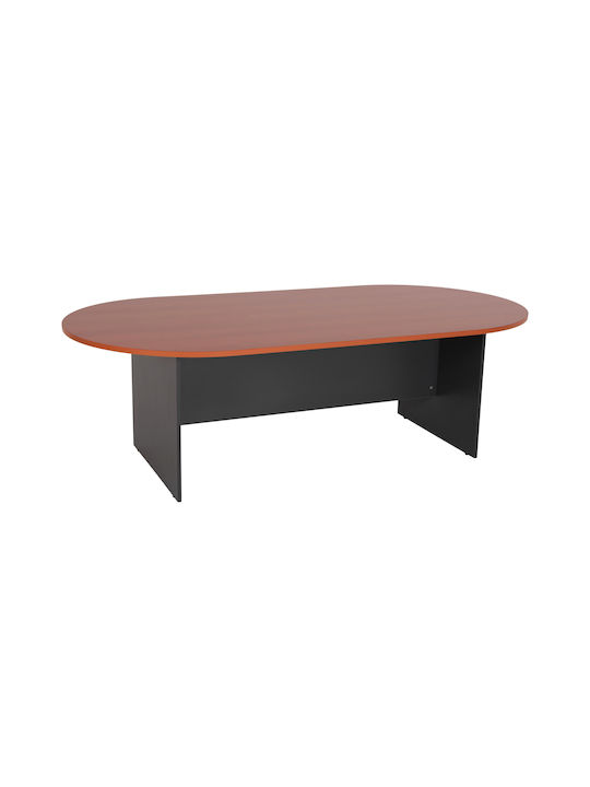 Τραπέζι Συνεδριάσεων Sienna Ξύλινο Ανθρακί 240x120x75εκ.